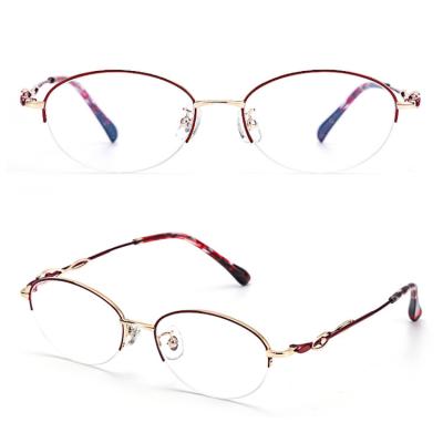 China Titanium Optical Frames 1128 Metal Frame High Quality Fashionable Glasses Round Optical Glass Frames zu verkaufen