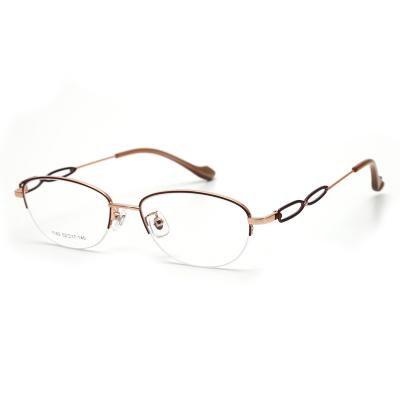 Κίνα Titanium Optical Frames 1142 Retro Titanium Spectacle Frames Ladies Glasses New Trend Wholesale Glasses προς πώληση