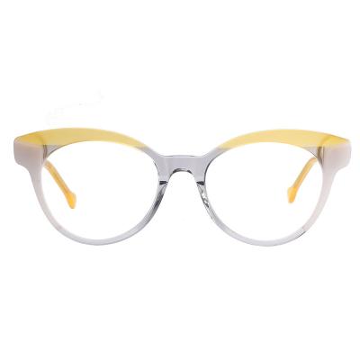 중국 Acetate Optical Frames P6129 2021 Customize Acetate Optical Glasses Frames For Wholesale Cheap Anti Blue Light Glasses 판매용