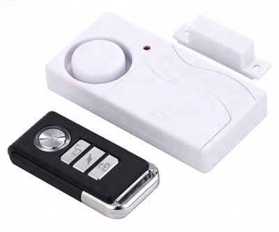 China Wireless Magnetic Home Sensor Remote Control Door Contact Alarm Open Detector With Remote Control for sale