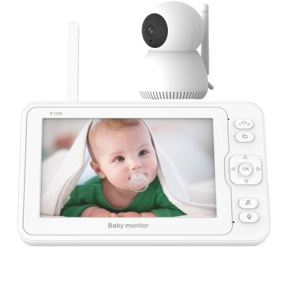 China 2020 Newest 5inch Two Way Audio Wireless Baby Monitor With Camera And Audio for sale