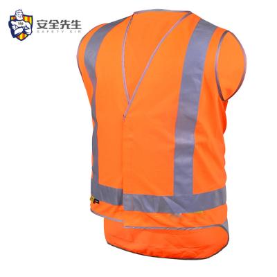 China EN471 High Visibility Safety Vest Mesh Reflective Safety Vest Pocket Safety Vest for sale