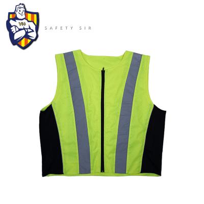 China 100%polyester 120g CE EN ISO 20471:2013 motor vest, reflective wear, water proof motor fabric and zip tie, be seen, be safe for sale