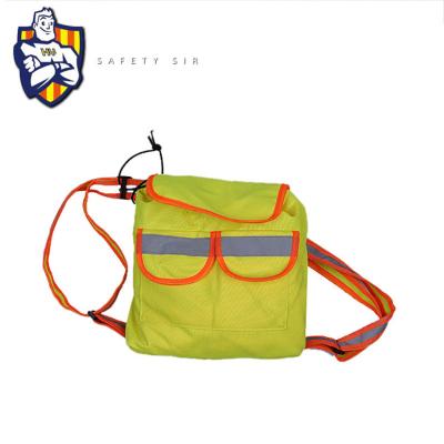 China Wholesale Custom High Visibility Logo Printing Sports Drawstring Backpack Stylish Reflective Gym Bag for sale