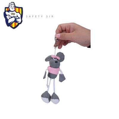 China Promotion Gift 3d PVC Keychains , Reflective PVC 3D Key Chain EN13356 for sale