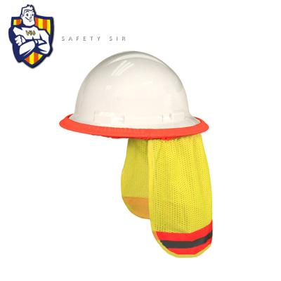 China Fluorescence Yellow Reflective Tape Safety Hat Helmet UN Size Fits All for sale