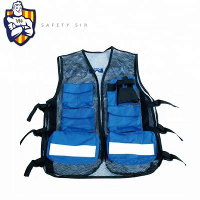 China Factory produce ANSI and EN20471 standard fishing vest, reflective vest with pockets, color fabric can be customized S-3XL for sale