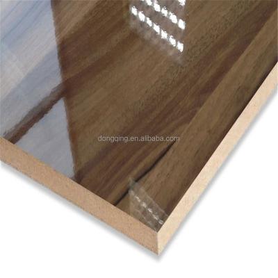 China Modern 18mm Synchronized Melamine Faced MDF Board For Sideboard for sale