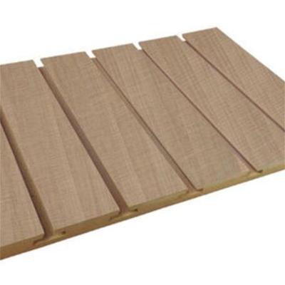 China MDF Board Board Melamine Wall Panel Moisture Proof Laminated Cheap Slotted Laminate Board for sale