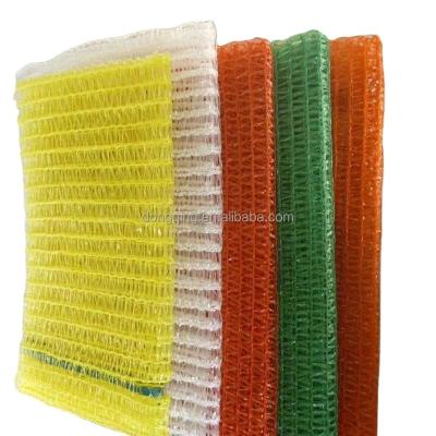 China Cheap wholesale vegetables PP/PE knitted gauze plastic mesh raschel packing bags for agriculture fruit vegetable shape China >=100000 pieces for sale