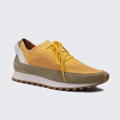 China Fashion trend ABINITIO custom brand sports shoes yellow sneakers for men original for sale