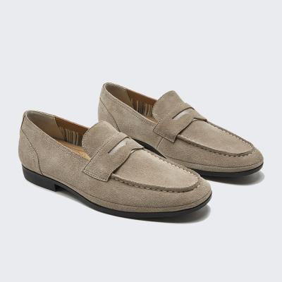 China Lightweight Custom Luxury Suede Leather Mens Dress Loafers Shoes Manufacturers for sale