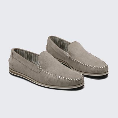 China Latest Design New Style Lightweight Suede Genuine Leather Loafers Shoes For Men for sale