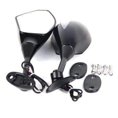 China ABS+Aluminum Alloy+Glass Yongxin Motorcycle Body Systems Mirror With Led Motorcycle Sideview For Cbr600Rr Cbr1000Rr Gsxr600 Gsxr750 Rearview Mirror for sale