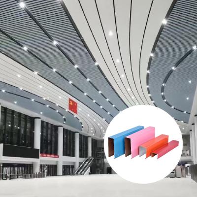 Cina 0.5mm-1.5mm Alumini Baffle soffitto assorbente del suono per il centro commerciale America in vendita