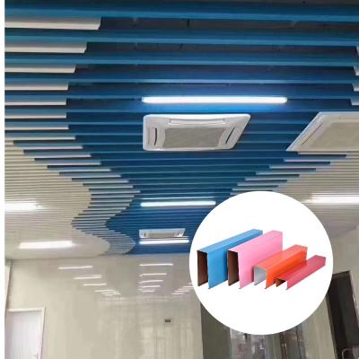 China Aluminum Linear Metal Ceiling Slats Customized Aluminum Strip Ceiling for sale