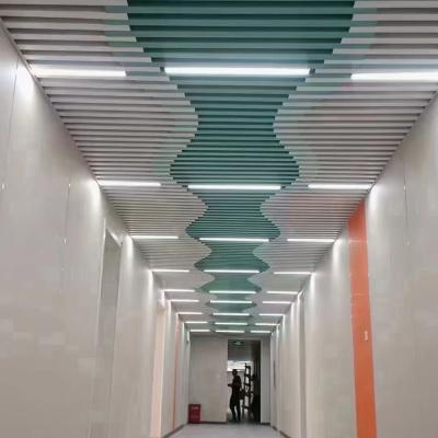 China Aluminum Ceiling Wall Panel Acoustic Suspended Metal Baffle Ceiling For Indoor Decor for sale