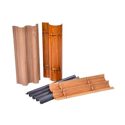 China Waterproof Aluminum Profiles Wooden Grain Great Wall Panel For Wall Decoration for sale