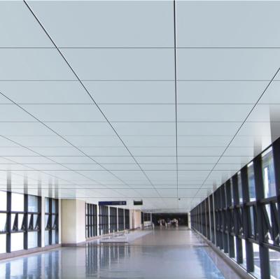 China Aluminium Suspended Ceiling System 24*24 Metal Lay In Ceiling Tiles Soundproof for sale