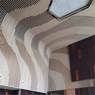 China Aluminum Design Wall Ceiling Decoration Curved Corrugated Ceiling Panels Celling Stretch Sky 3d Ceiling for sale