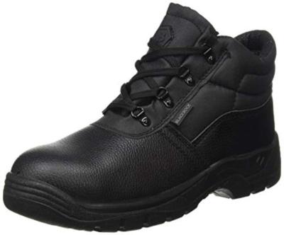 China Blackrock Anti-Static Black Work Safety Leather Game Period Boots With Steel Toe Capss And Midsole Safety Shoe for sale