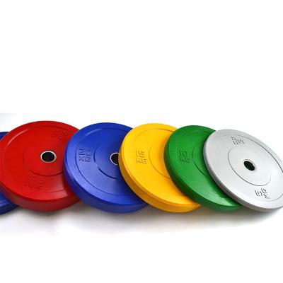 China High Quality Colorful Rubber Bumper Full Weight Bumper Plate for sale