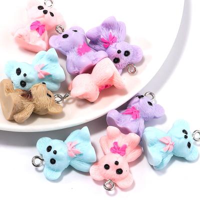 China New Arrived TRENDY Solid Color Duck Bear Acrylic Pendant For Necklace Making for sale