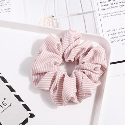 China Popular Fashion Hair Scrunchie Elastic Hair Band Headwear Rubber Net Hair Tie For Women for sale