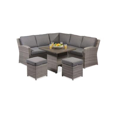 China Modern garden furniture set, modular curve weave set for sale