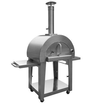 China Easily Assembled Outdoor Commercial Wood Fired Stainless Steel Pizza Oven for sale