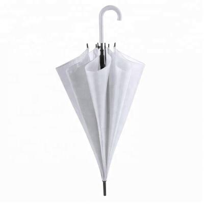 China Contemporary Chinese Cheap Price Hook Handle White Wedding Favors Straight Umbrella for sale