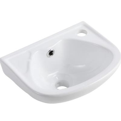 China Good Safety And Practicability Modern Load Bearing Wall Hung Ceramic Bathroom Sink Water Basin for sale