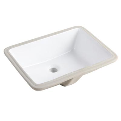 China Factory Wholesale Modern Porcelain Ceramic Oval Under Counter Undermount Bathroom Sink With Overflow for sale