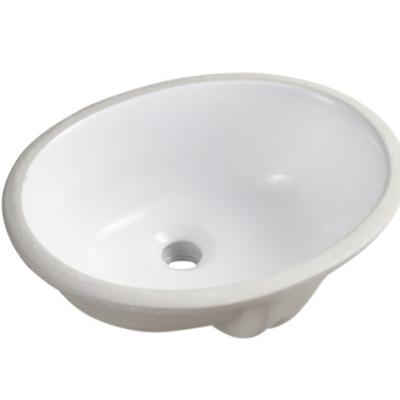 China Wash Basin High Grade Easy Clean Bathroom Round Ceramic Single Undercounter Wash Basin for sale