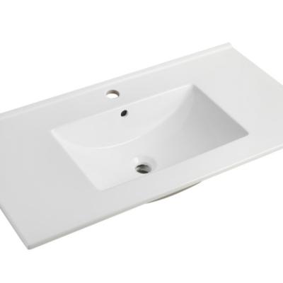 China Modern thinsulate thinsulate thinsulate washbasin basin cabinet bathroom sink different size rectangular feather edged basin counter mounted for sale