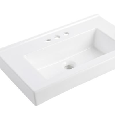 China Bathroom Modern Different Size Cabinet Slim Rectangular Basin Sink for sale