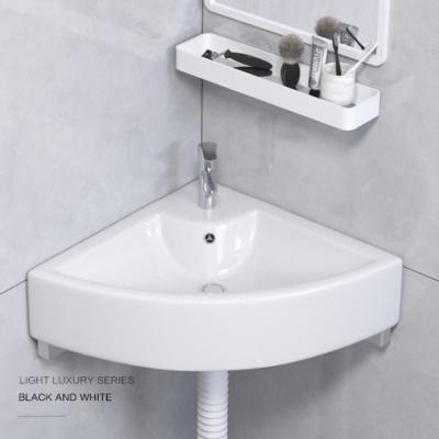 China Sell ​​Bag Hung Rectangle Console Sink Bathroom Wall Hung Wash Basin Wall Vanity Artificial Stone Frame High Quality Easy Clean Basin for sale