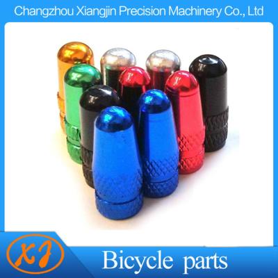 China Bicycle Bike MTB Aluminium Presta Valve Caps French Anodized Dust Cover for sale