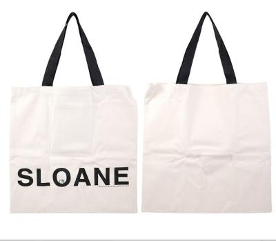 China Customized Canvas Bag High Level 10 Ann Canvas Nothing Lining Silk Beige Logo Tote Canvas Bags Wholesale Screen Logo Tote for sale