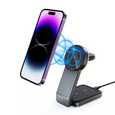 China Mobile Phone Stand Station Qi Wireless Charger Earphone 10W Fast Charging Portable Charger For Apple Watch Series for sale