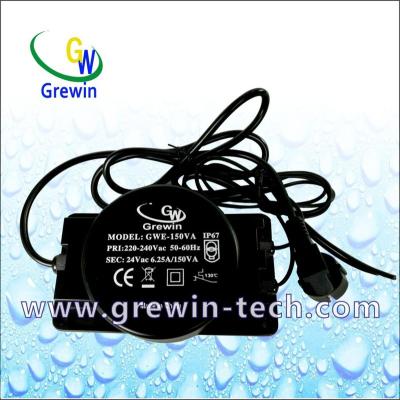 China Swimming pool outdoor waterproof toroidal transformer 200W 250W 300W 500W 800W 1000W of equipment 220V 120V 12V 24V for outdoor lighting and outdoor lighting for sale