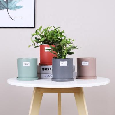 China Sales custom products sizeshot flowerpot home decor flowerpot logo modern nordic modern glazed ceramic flowerpot for sale