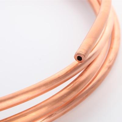 China TP2 coil thin-walled soft copper air conditioner tube copper water tube factory T2 special cutting processing for sale