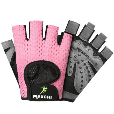 China 2022 Lightweight Breathable Durable New Fashion Multi Colors Polyester Gym Fitness Gloves For Cycling for sale