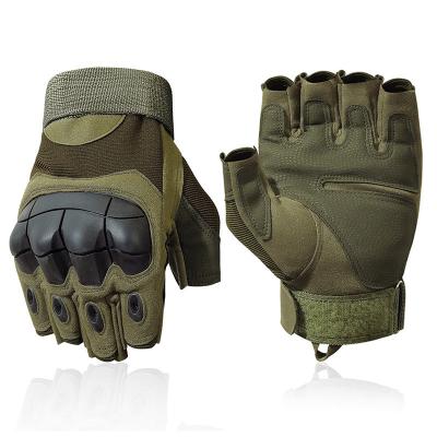 China Full Finger Half Finger Knuckle Hard Rubber Motorcycle Sports Outdoor Camping Shooting Hiking Tactical Army Military Gloves for sale