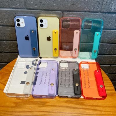 China Shockproof No Scratch Wrist Chain Bracelet Simple Model Phone Case Support OEM/ODM Phone Cover With Hand Strap for sale