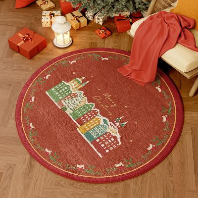 China Washable Advanced Round Flooring Mat Large Area Of Water Resistant Bedroom And Household Dirt Cover for sale