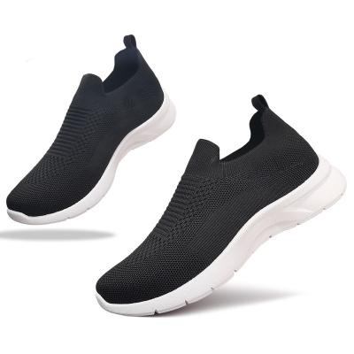 China High Quality Cheap Cushioning Knit Mesh Upper Womens Walking Shoes Sock Slip On Casual Sneakers Mesh Lightweight Running Shoes for sale