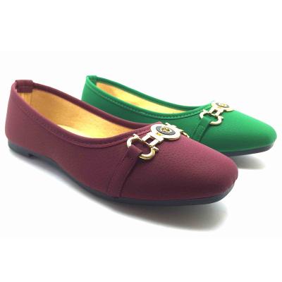 China Round High Quality Cheap Price Women Flat Shoes Fashionable Casual Ladies Ballet Flats for sale