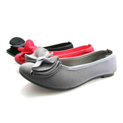 China Latest Fashion Round Soft Women's Casual Flat Shoes High Quality Lightweight Ladies Ballet Flats for sale